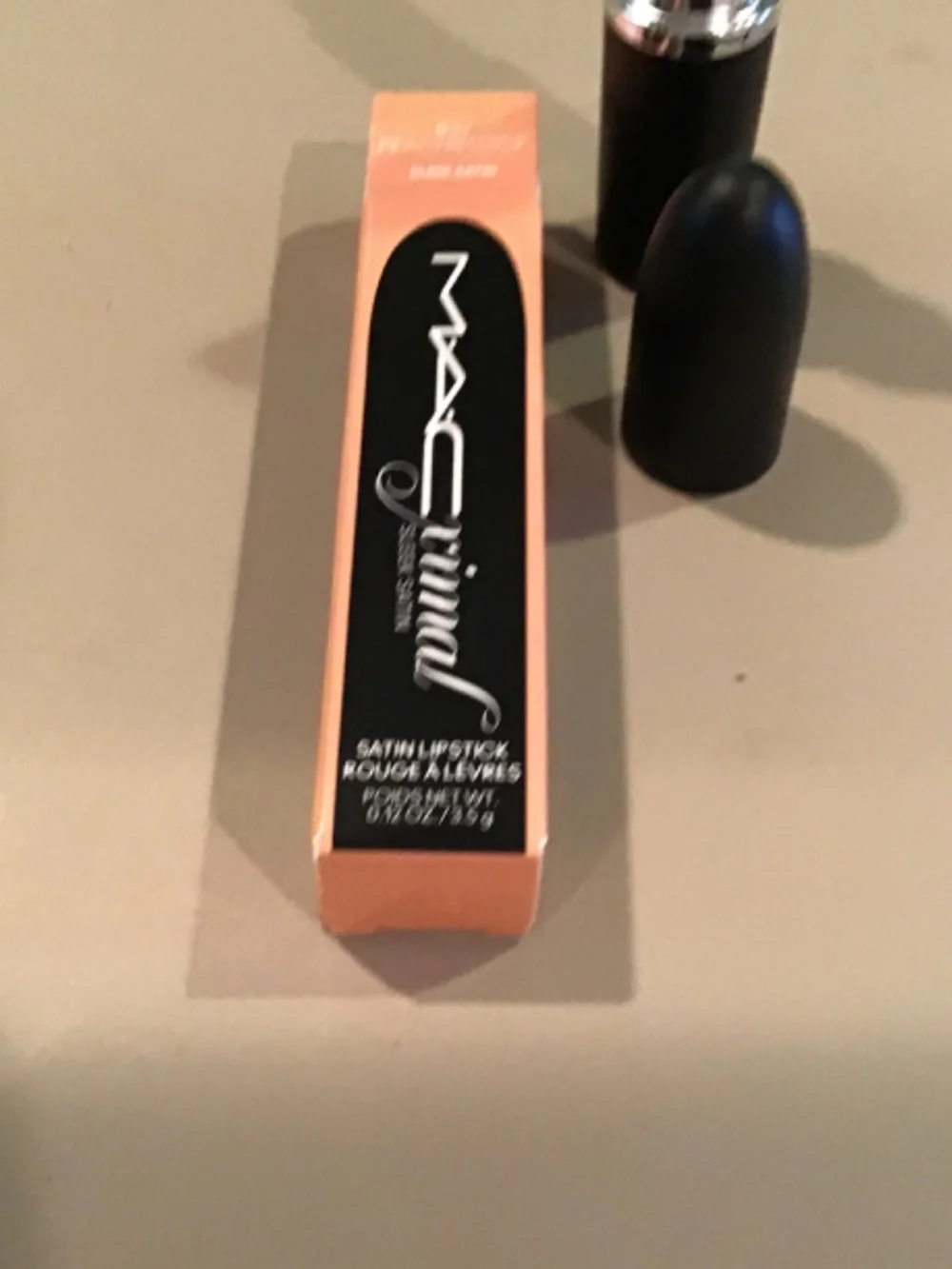 MAC Cosmetics Maximal Sleek Satin Lipstick in “Peachstock” New
